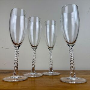 Cristal D’Arques Angelique Champagne Flutes | Set of 4 | Discontinued